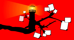 Le phare dans l'arbre/Lighthouse in a Tree