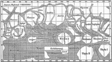 Carte de Mars selon Schiaprelli
