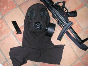 cagoule ignifugée SAS masque à gaz avon S10 - 22SAS12 reconstitution-milsim