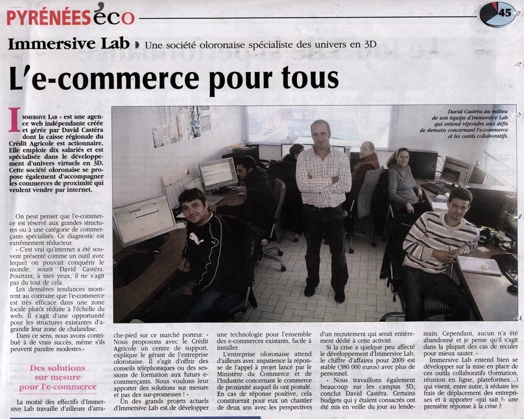 Immersive Lab sur Pyrénées'Éco 2009 Immersive Lab sur Pyrénées'Éco 2009