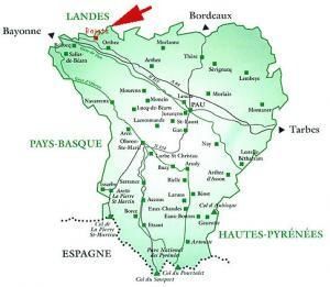 Carte du Béarn