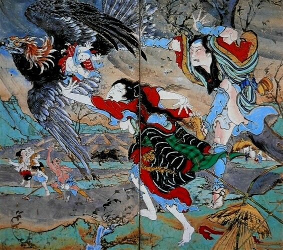 Découverte Du Peintre Ekin 絵金 Peinture Japonaise Nihonga Etegami