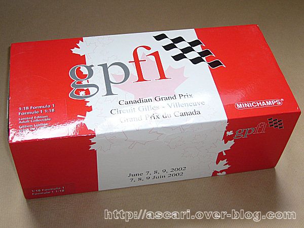 1-18 Ferrari F300 Canada event car 2002 inichamps 0