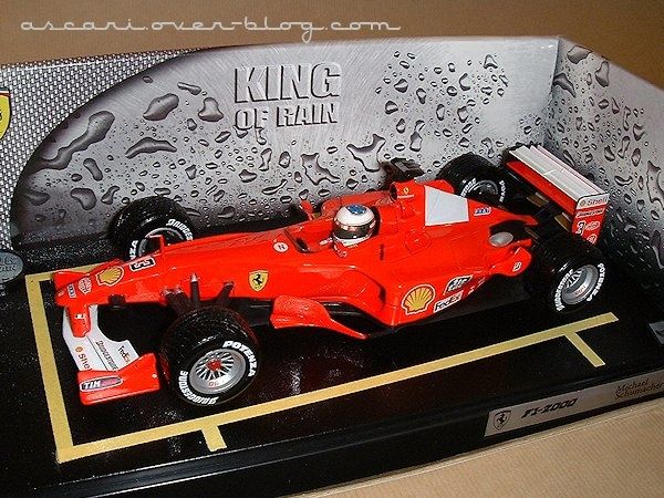 1-18 Ferrari F1-2000 King of rain Schumacher Hot Wheels 1