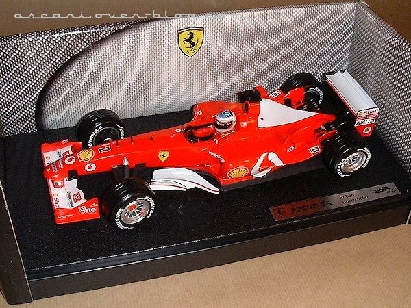 1-18 Ferrari F2003 GA Barichello Hot Wheels 1