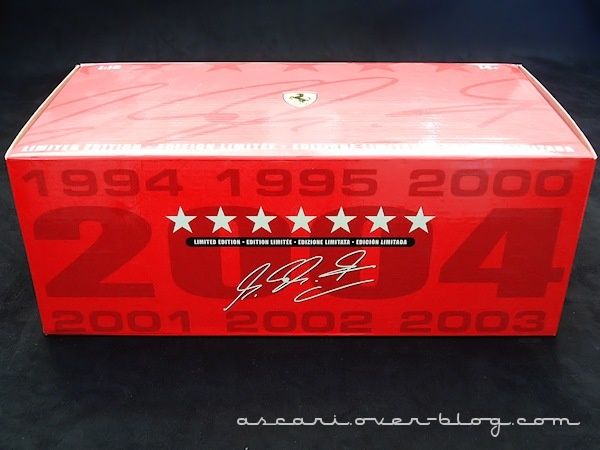 1-18 Ferrari F2004 Schumacher 7 eme titre Hot Wheels 4