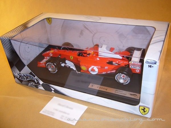 1-18 Ferrari F2004 Schumacher Hot Wheels 1