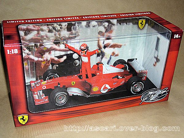 1-18 Ferrari F2004 Schumacher world champion Hot Wheels 1