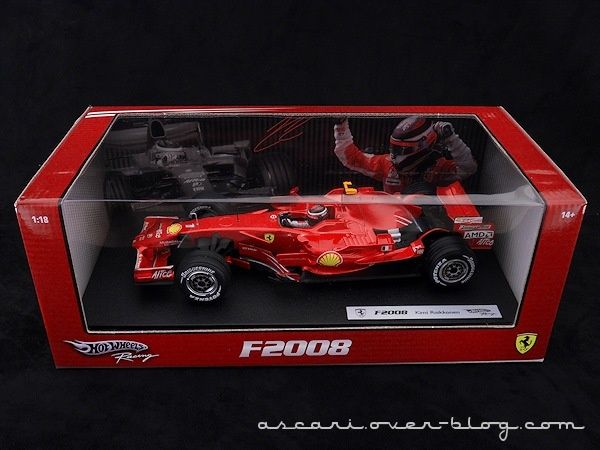 1-18 Ferrari F2008 Raikkonen Hot Weels 01