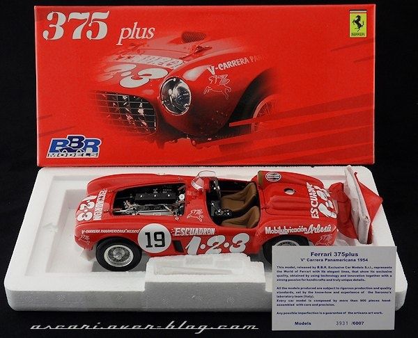 1-18 FERRARI 375 PLUS N19 PANAMERICANA BBR 02