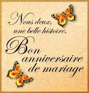 bonne anniversaire de mariage