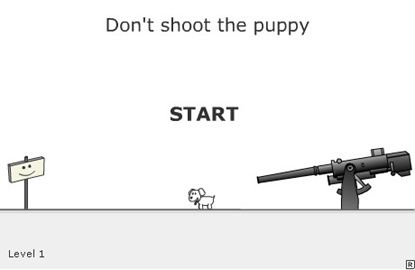 Don't shoot the puppy