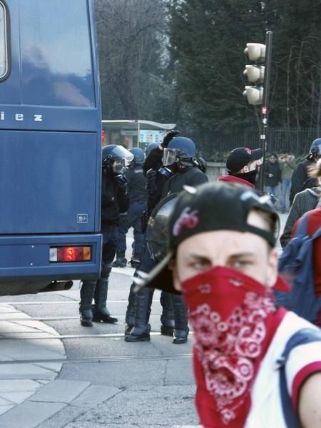 la place de Verdun est bloquée