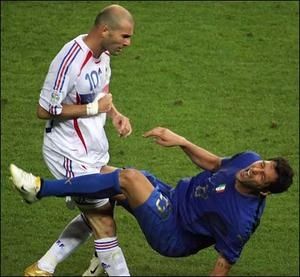 coup de boule - zidane - laplage