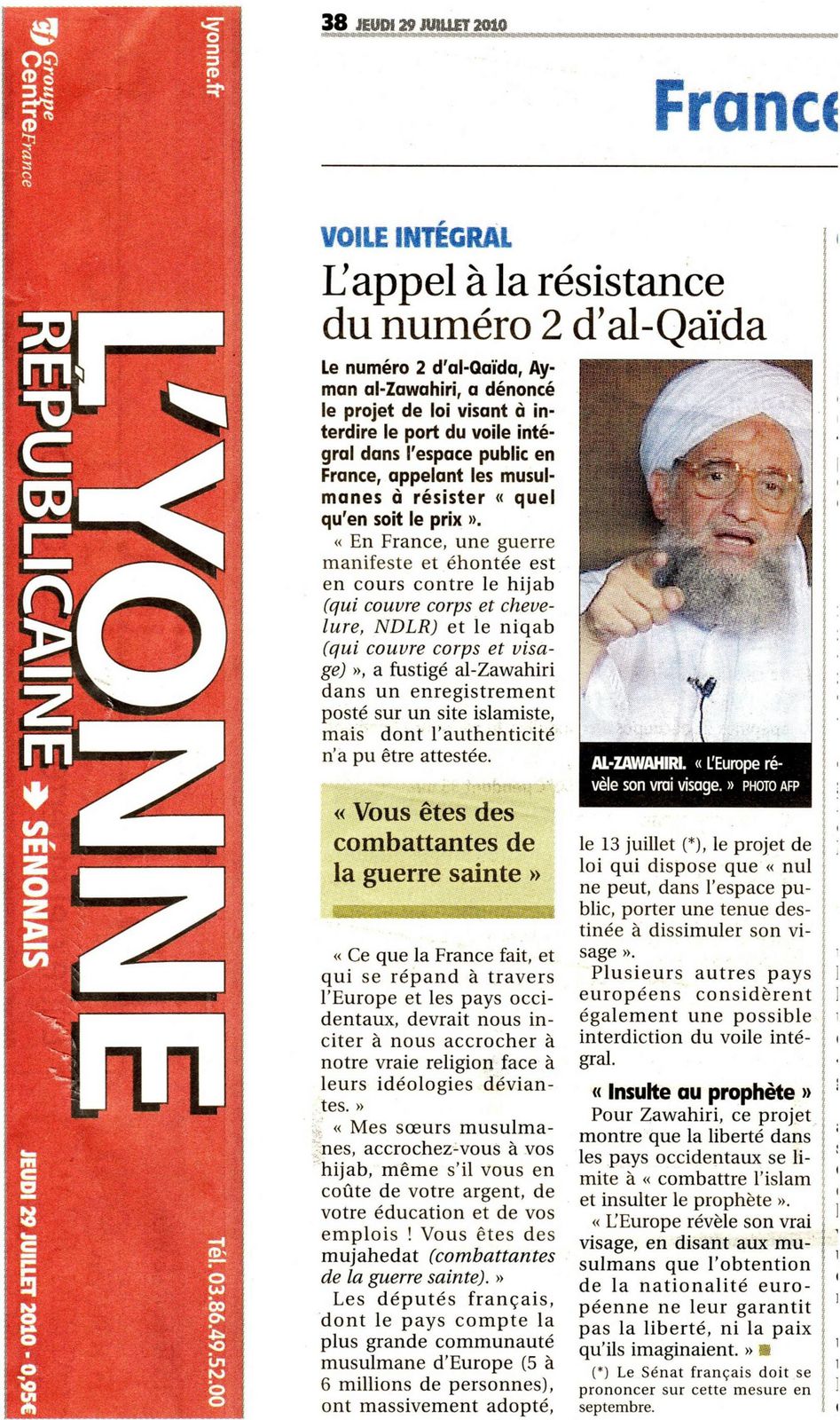 Al-Quaïda appelle à la résistance