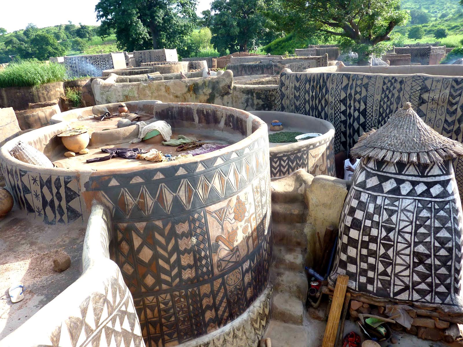 Architecture ronde Case au village de Tangassogo Burkina Faso Le