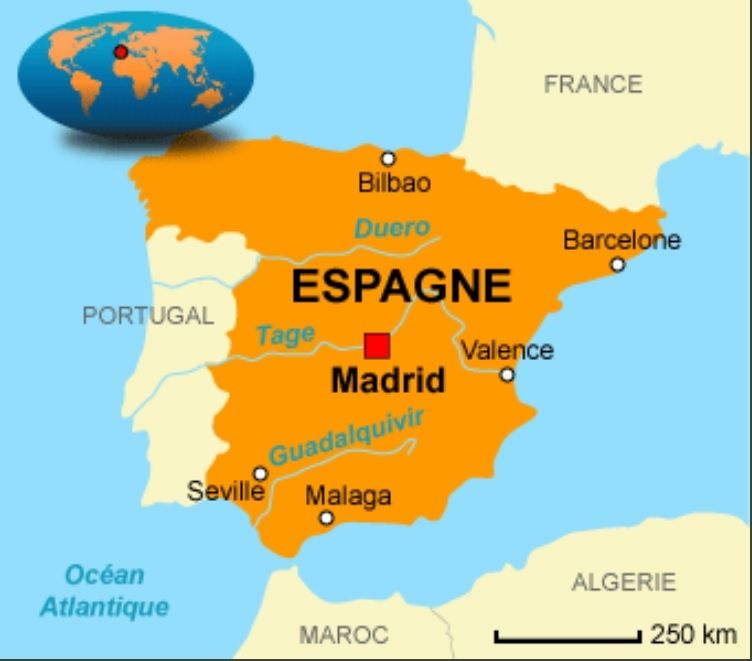 carte espagne barcelone images et photos