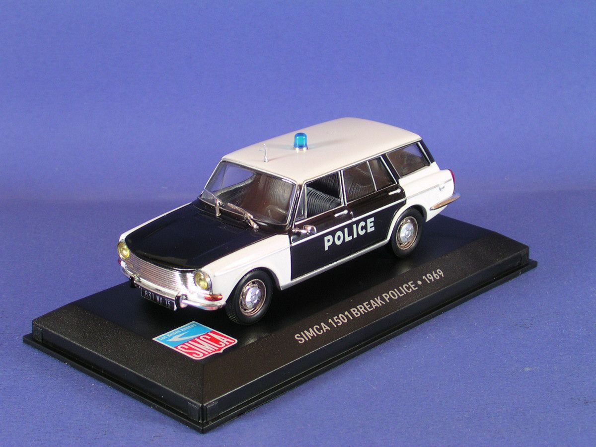 Nouveauté police collections-presse : la Simca 1501 break "pie" (Altaya) -