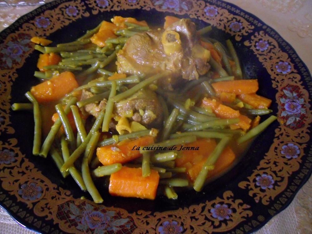 Tajine aux haricots verts et aux carottes - La cuisine de Jenna