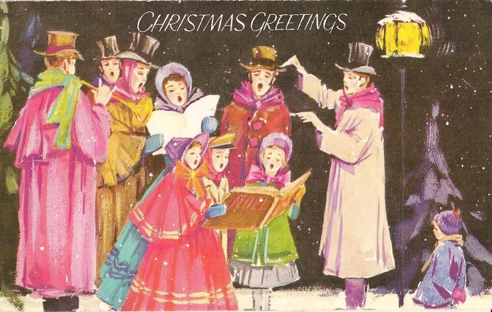 Carte de Noël anglaise (8) - Tableau Peinture