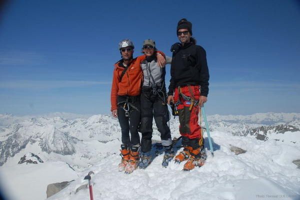 Au sommet de la Dent de Parachée