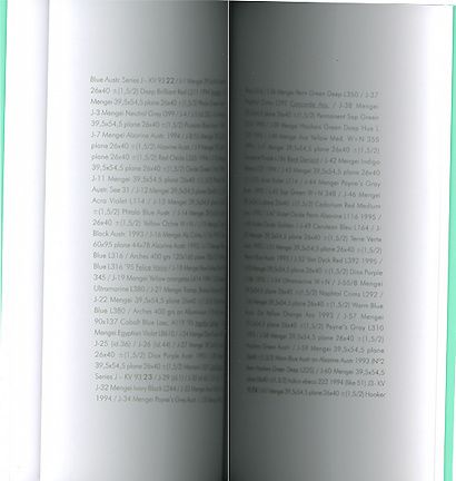 Pages de texte de forM de Kees Visser éditions Jannink librairie Philippe Pannetier