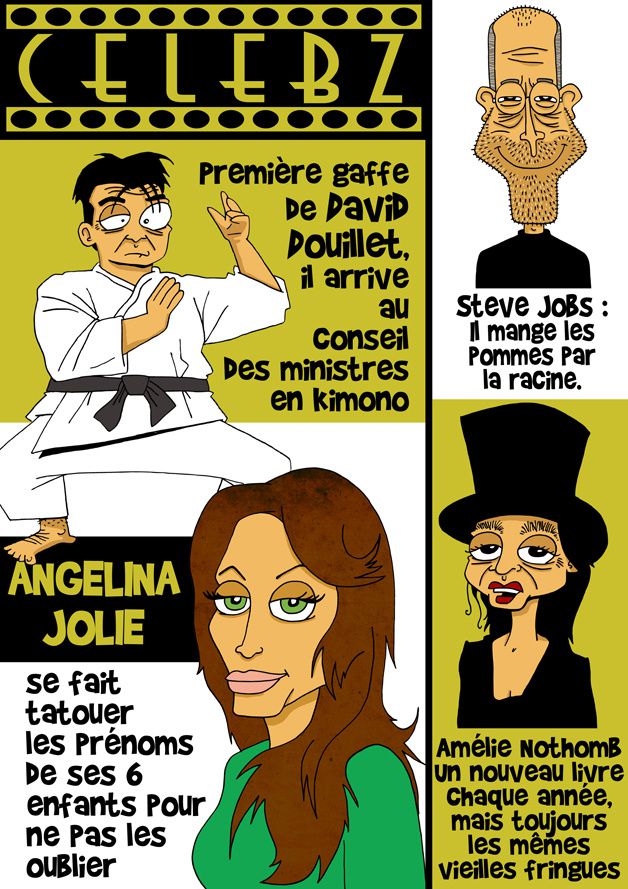 Celebz david douillet steve jobs angelina jolie amelie noth