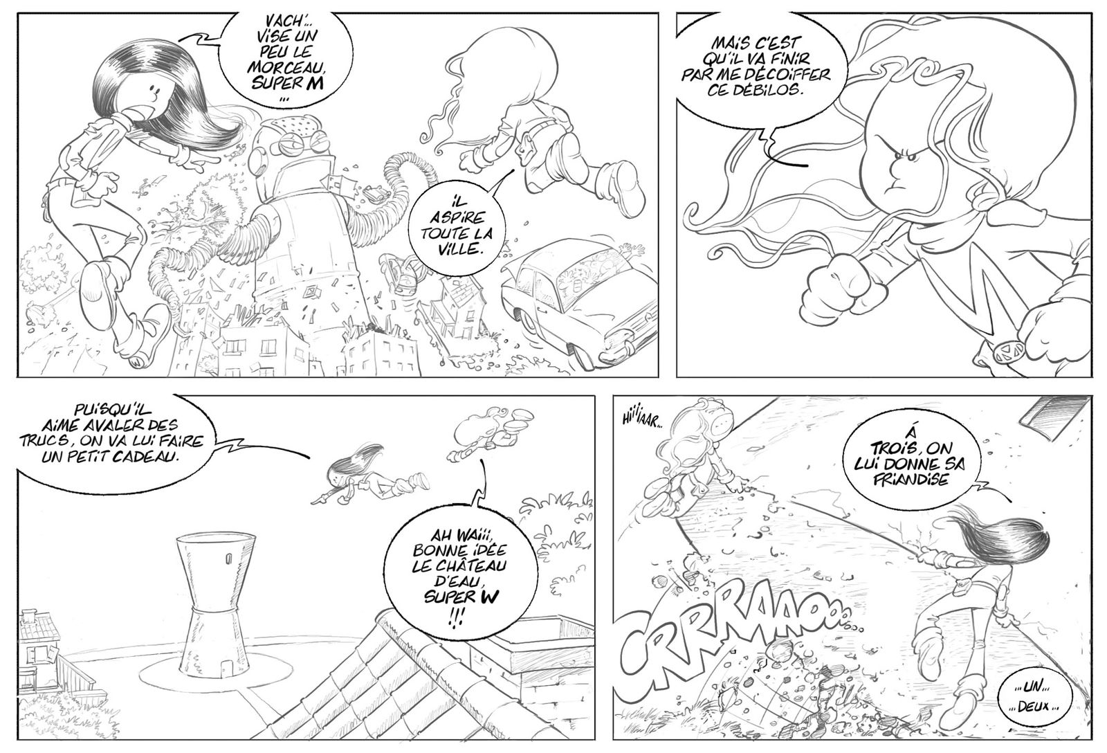 Imprimer Coloriage Les Sisters Marine Et Wendy les SISTERS - BD Les SISTERS dessins et scénario: William //// scénario: Cazenove ; BAMBOO édition