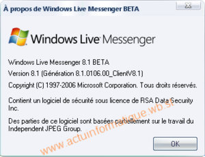 Windows Live Messenger 8.1 beta