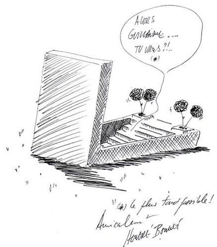 Dessin d\u0027Honoré Bonnet, dessinateur de presse.