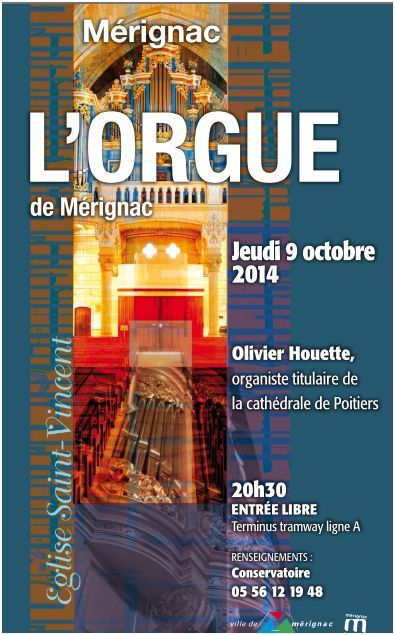 concert orgue mérignac 9 octobre 2014