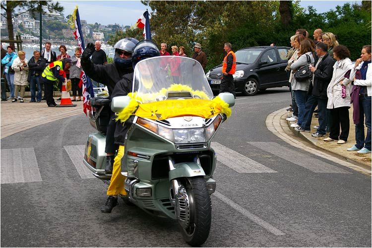 Rassemblement de près de 1200 motos Honda Goldwing venues de toutes l'Europe pour le week-end de l'ascension à Dinard