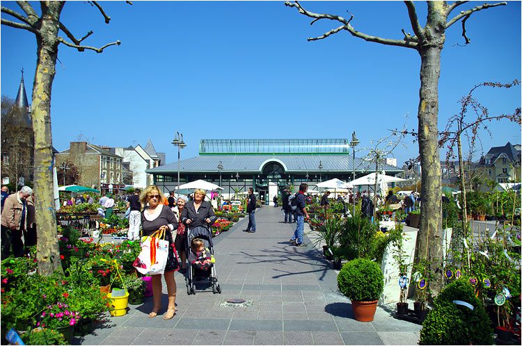 le traditionnel marché aux plantes de Dinard s'est tenu sur l'esplanade des halles le dimanche 18 avril 2010