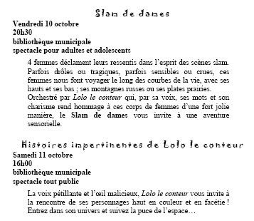 slam sur la rencontre