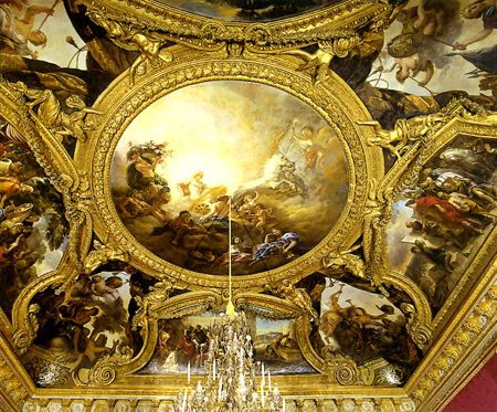 LA FOSSE Charles de-Le char d'Apollon-plafond-salon d'Apoll