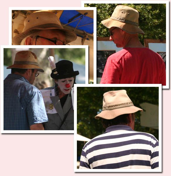 Hommes en chapeau