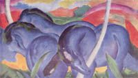 Franz Marc : Die großen blauen Pferde