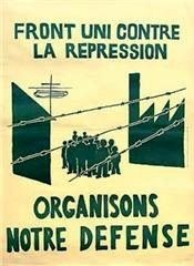 Front uni contre la répression, Organisons notre défense