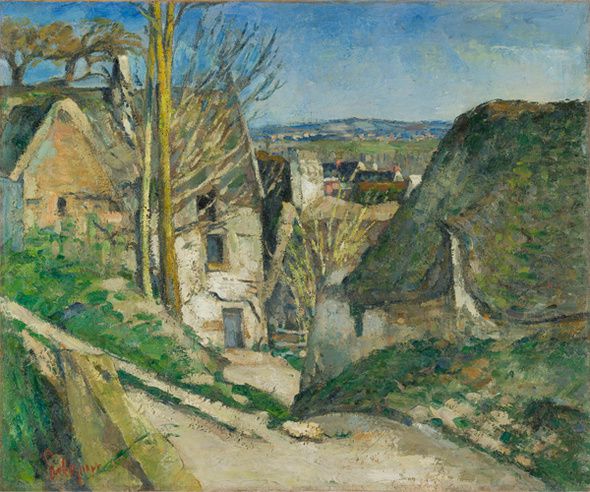  La maison du pendu (Cezanne-1873) à Auvers-sur-Oise