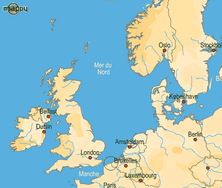 mer du nord carte - Image