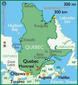 Quebec carte