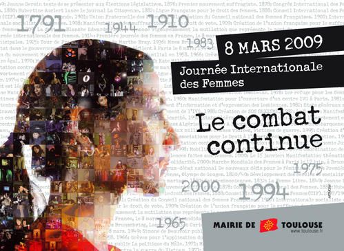 Affiche par l'Agence Artmony, Toulouse Journée Internationale des Femmes