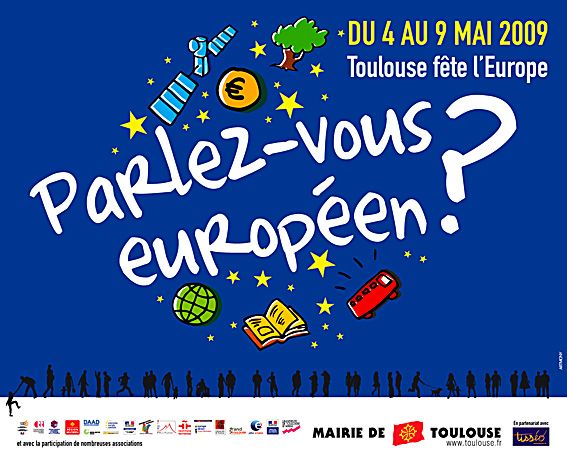 Affiche semaine européenne à Toulouse par Artmony
