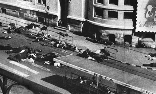 Alger le 26 Mars 1962, l'armee a tue