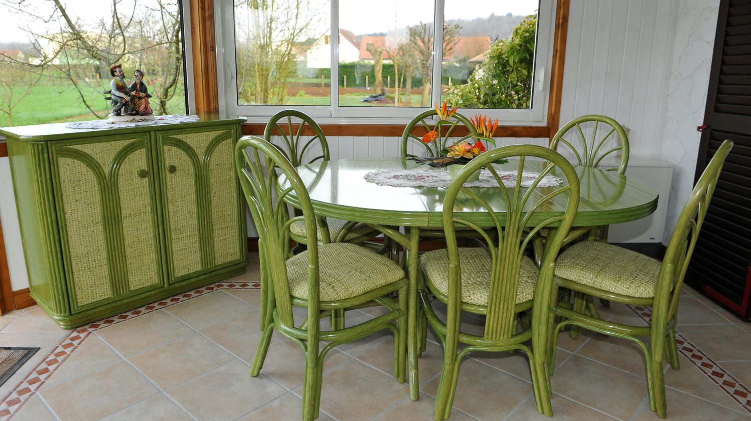 Photos salles a manger en rotin pour verandas et deco interieur ...
