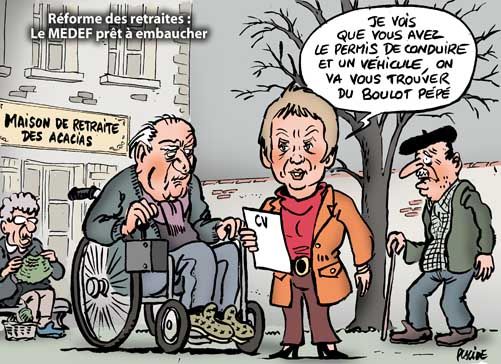 parisot va trouver du boulot à pépé