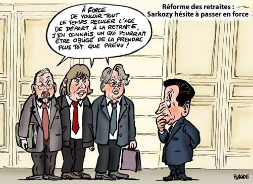 sarko - obligé de prendre sa retraite plus tôt