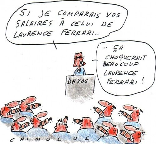 sarko à Davos fait la morale