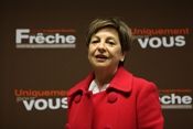 Geneviève Tapié avec G. Frêche