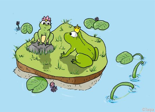 grenouille,dessin grenouille,fable enfants,fable pour enfants,fables humour,fable grenouille,jeune et jolie